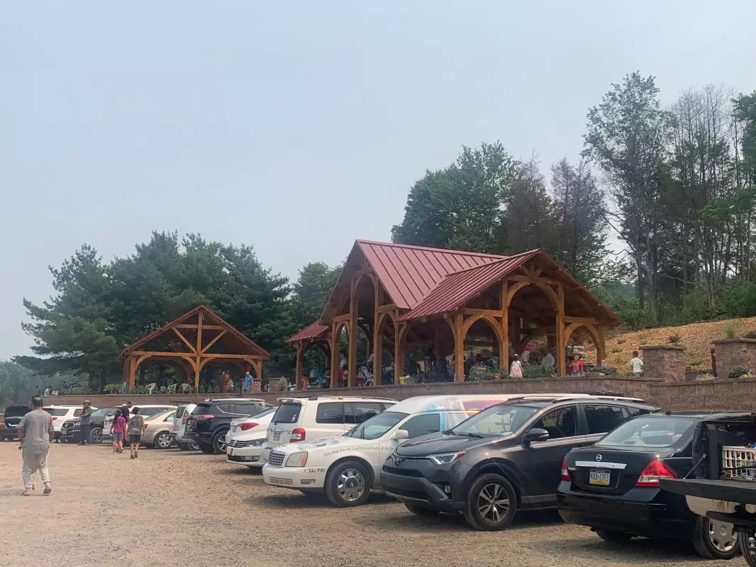 Pavilions at the Halal Meat Farm